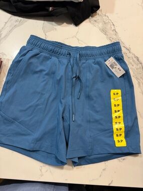 Mondetta Light Blue Women's Athletic Drawstring Shorts